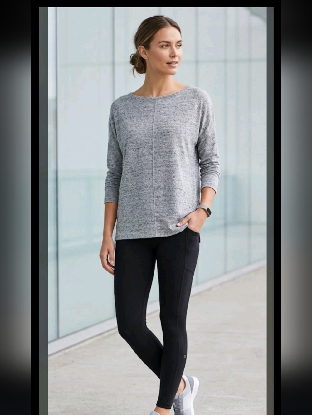 Athleta Dolman Sleeve Long Sleeve Top XS Athleisure #4500